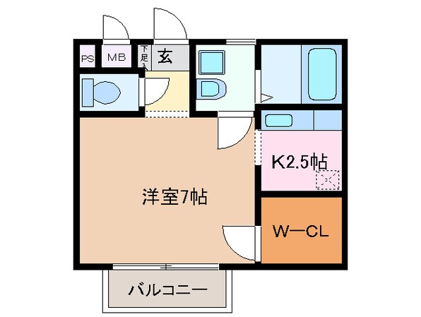 日永駅 徒歩17分 1階の物件間取画像